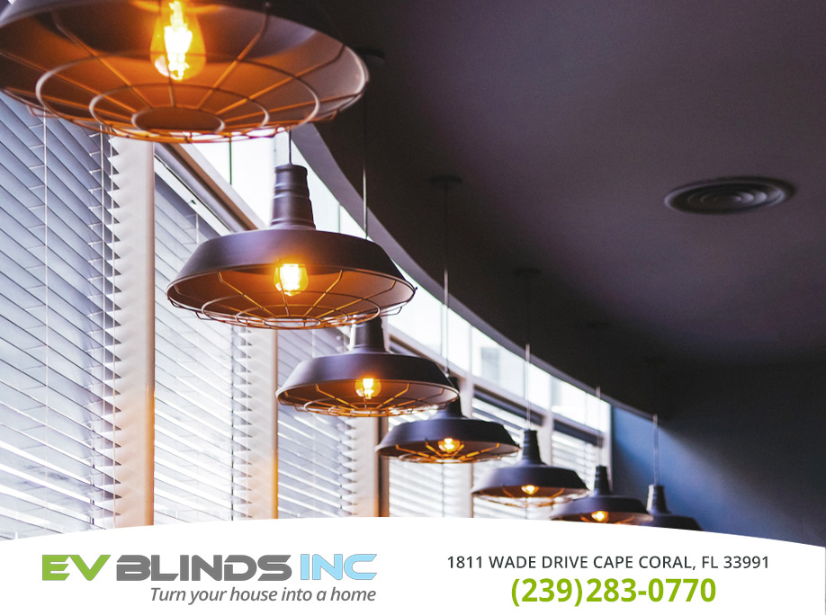 Restaurant  Blinds in and near Bonita Springs Florida