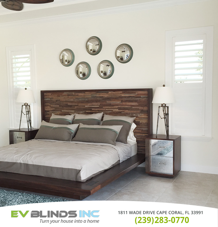 Bedroom Blinds in and near Cape Coral Florida