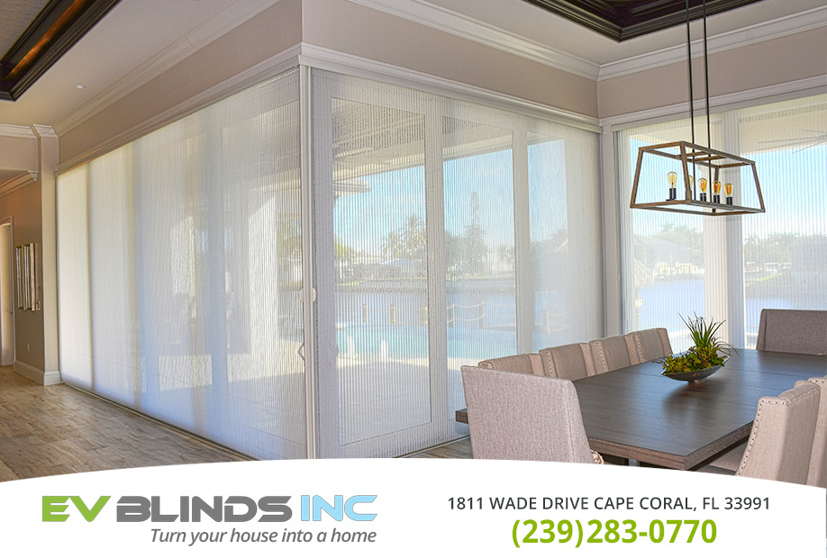Blinds for Large Windows in and near Estero Florida