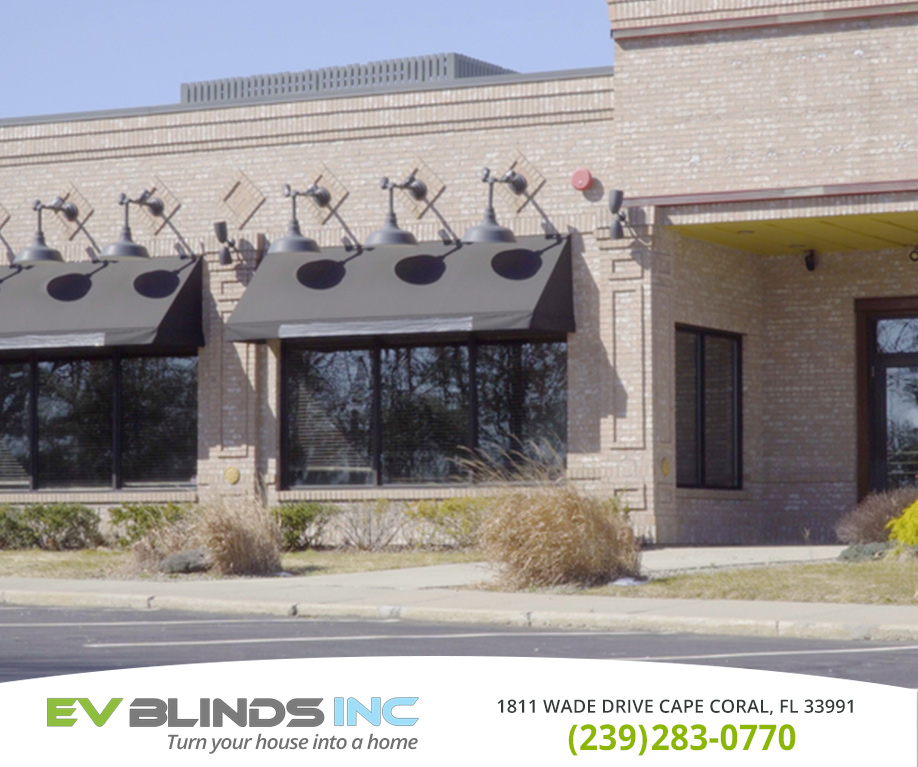 Storefront Blinds in and near Sanibel Florida
