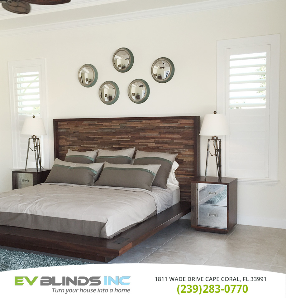 Bedroom Blinds in and near Bonita Springs Florida