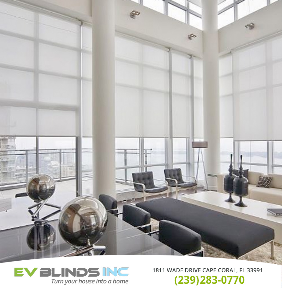 Motorized Roller Blinds in and near Bonita Springs Florida