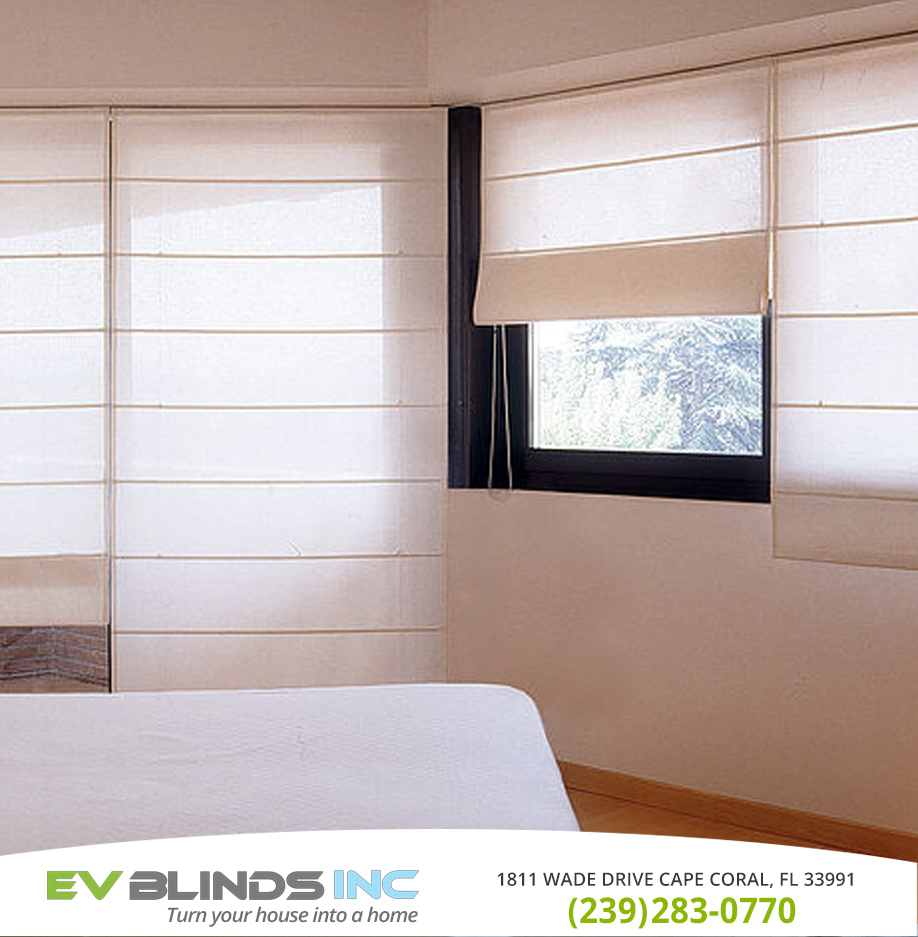 Roman Blinds in and near Bonita Springs Florida