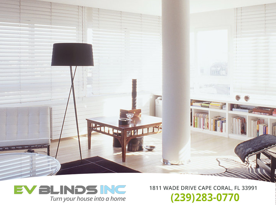 White Blinds in and near Estero Florida