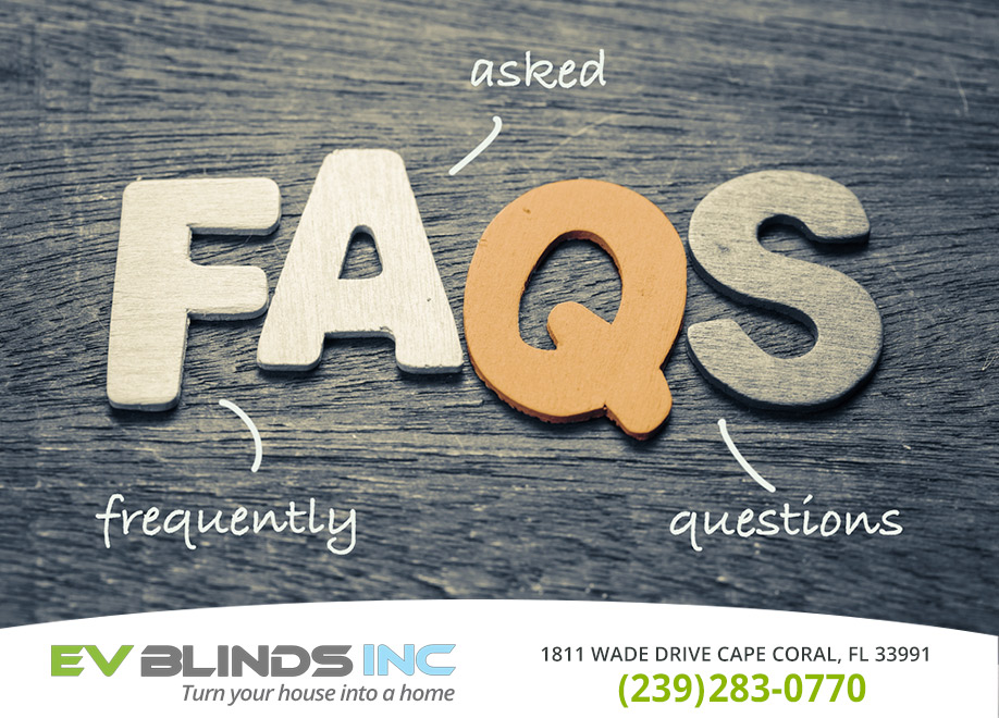 FAQ EV Blinds